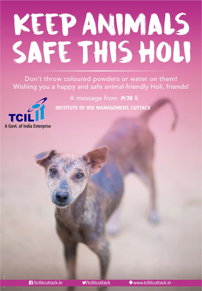 tcilitcuttack's tweet photo. Holi is not for them, our Gulal contains Chemicals that can kill. #SafetyFirstSaveLives #HappyHoli #SafeHoli https://t.co/j7TwDn8rUr