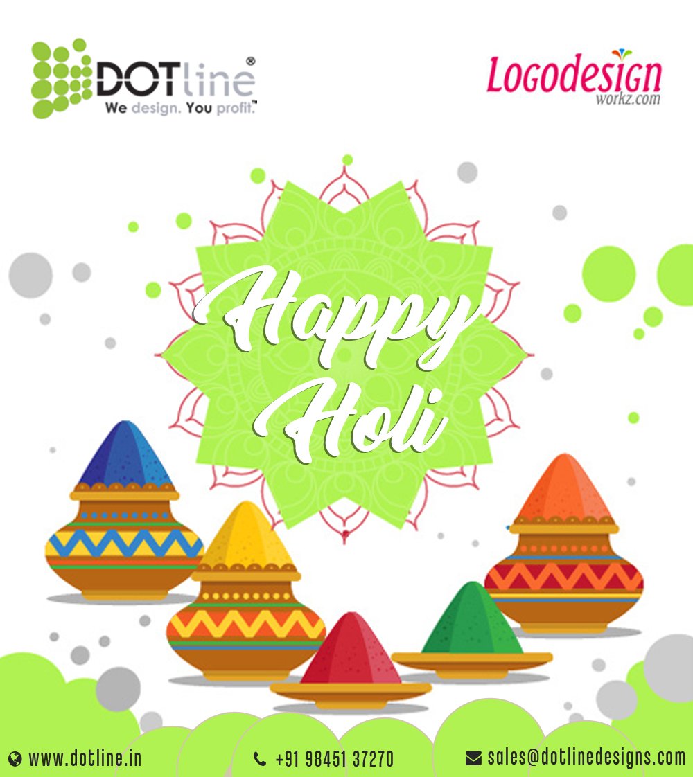 logodesignworkz's tweet image. We wish you a all a very Happy and Colourful Holi 2018 to cherish the enjoyable moments this festive season. 
#happyholi #holigreetings #holi2018 #holiwishes #logodesignworzk #dotline #bangalore #dubai