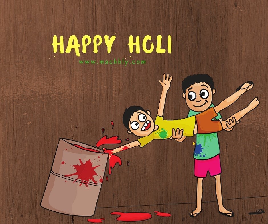 Machhly's tweet photo. Let's play and celebrate Holi without any worry and let it bring out the child in us and enjoy and cherish this colourful festival.Wishing you all a very happy Holi.#holi2k18 #festivalofcolors #brotherhood #love #peace #sweets #tastysnacks #thandai #yummy #happyholi @machhly https://t.co/yRKswxlNtp