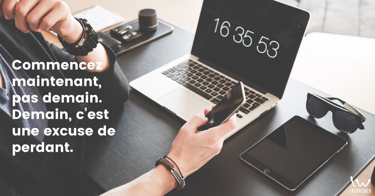 IRedacWeb's tweet image. Vous ne cessez de remettre votre création de #siteweb à plus tard, mais êtes conscient de son utilité ? A bas la procrastination ! Nous sommes là pour ça ⏩ iredacweb.com 😉
#agenceweb #webdesign #iredacweb