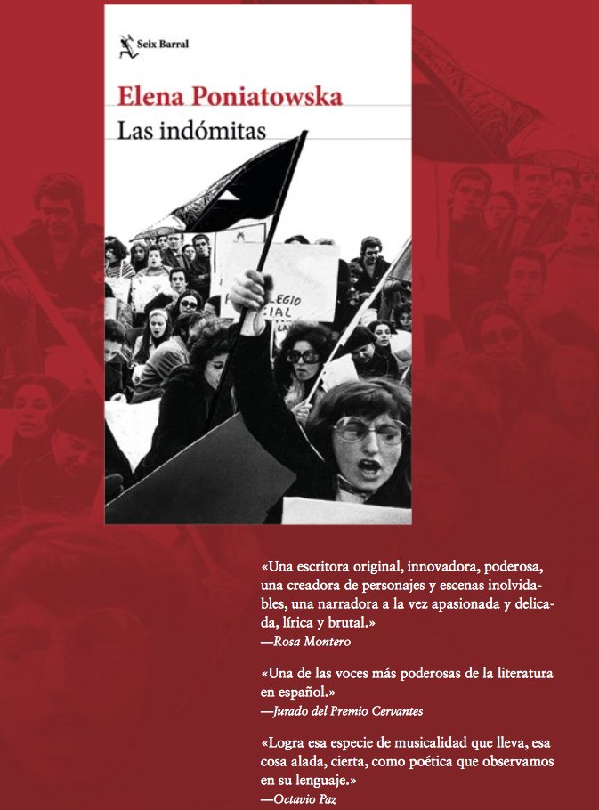 Seix_Barral's tweet photo. #LasIndómitas rinde tributo a las mujeres anónimas que lucharon en la Revolución, a la inconfundible Jesusa Palancares y al silencio de las mujeres del servicio. #YaEnLibrerías https://t.co/mDdbtxHq1Z https://t.co/MGeK1IuC6o