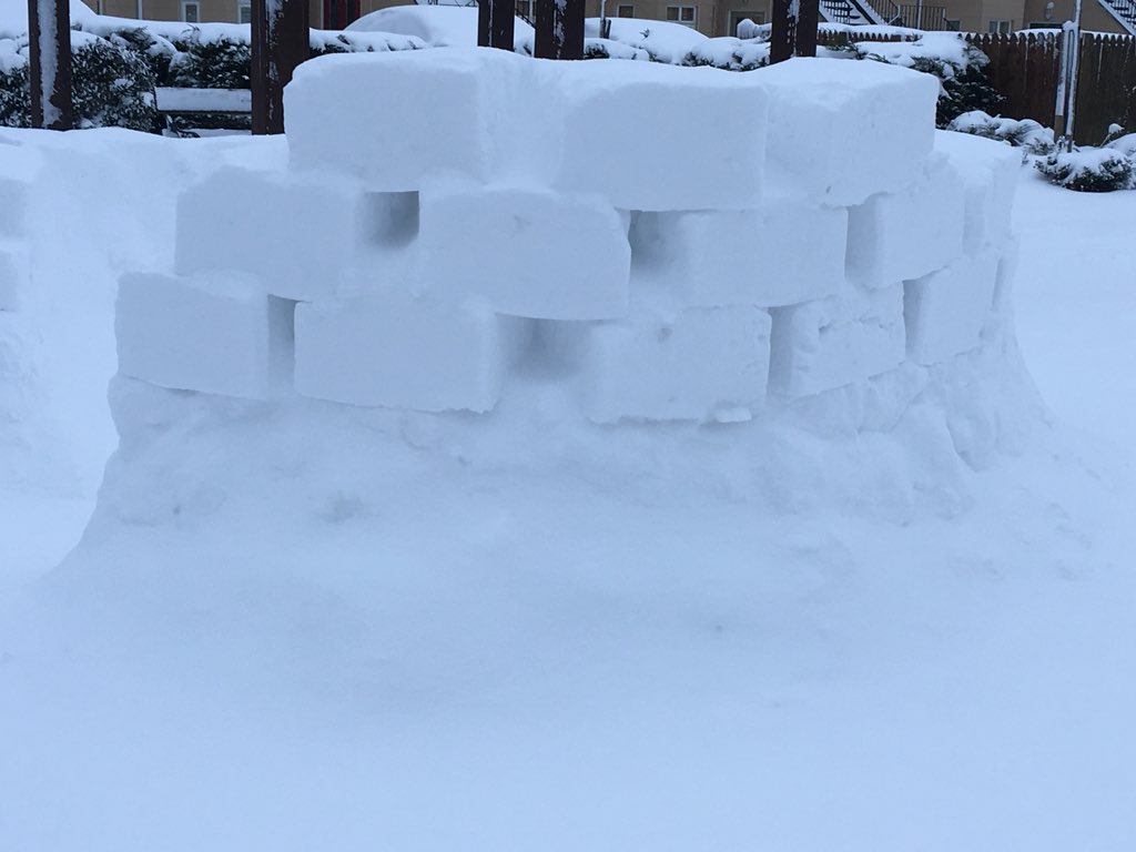kairoscomms's tweet photo. Due to weather conditions, our offices will be closed today and tomorrow (Thurs March 1st &amp; Friday March 2nd). In the meantime, some of our Maynooth neighbourhoods have started making alternative living arrangements already..looks cosy....! #igloo #maynooth #sneachtageddon https://t.co/bZ7kGK45FJ