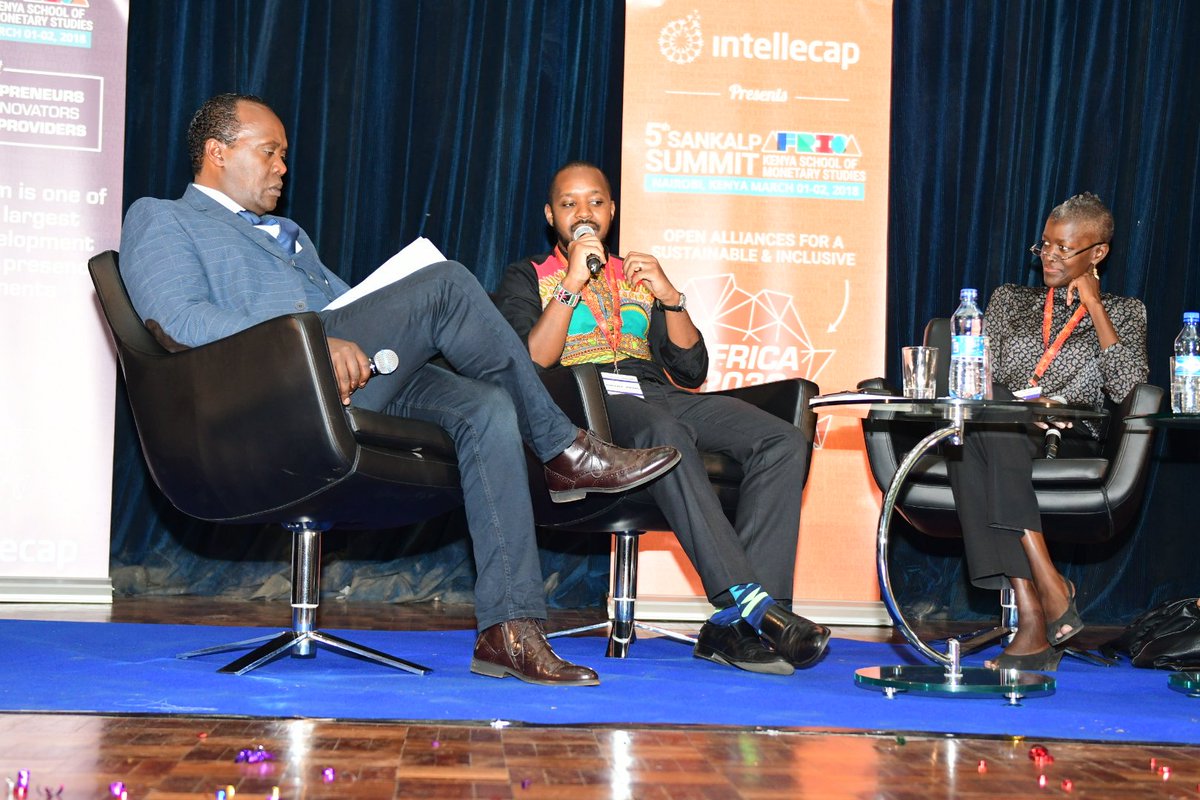LiveNation254's tweet photo. Next up: The role of creatives in driving inclusion. Panel: - Boniface Mwangi, Award winning photo- journalist, human rights activist and politician. - Joy Mboya, Director, GoDown Arts Centre. Moderated by @KoinangeJeff #SankalpAfrica18 https://t.co/5GJakXF37U