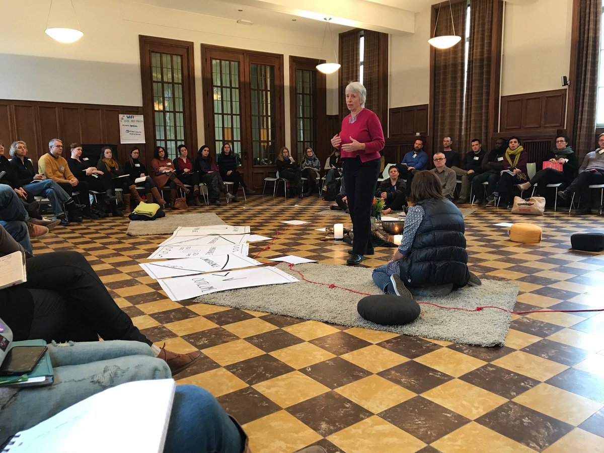 sam5's tweet photo. How to be and how to act in a self-organizing system ? We are all learning. We are all invited into the practice. #artofhosting #newleadership https://t.co/XUQa0XM4sg