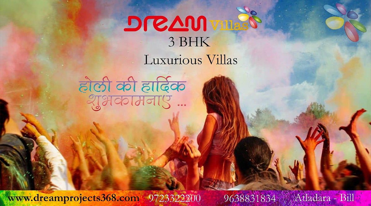 DreamProject368's tweet image. Book your DREAM HOME today!
3 BHK Luxurious Villa
Plot Area : 890-1400 sq. ft.
Construction : 1500 sq. ft.
Call : 9723322200/9638831834
Email : dreamvillas368@gmail.com
dreamprojects368.com
Dream Villas, Behind Samanvay Status II,Near Pratham Riviera, Atladara-Bill road.