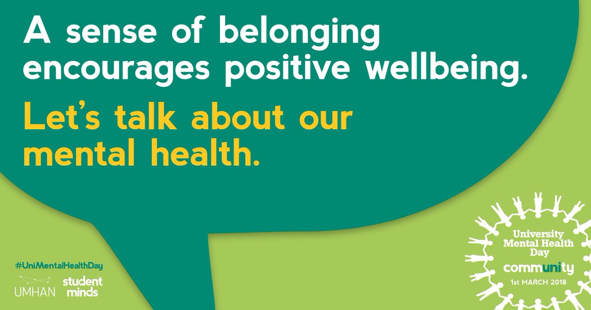 Today is #UniMentalHealthDay. Together we can create change in our communities as we talk about mental health without shame ow.ly/VB4z30iG9z4