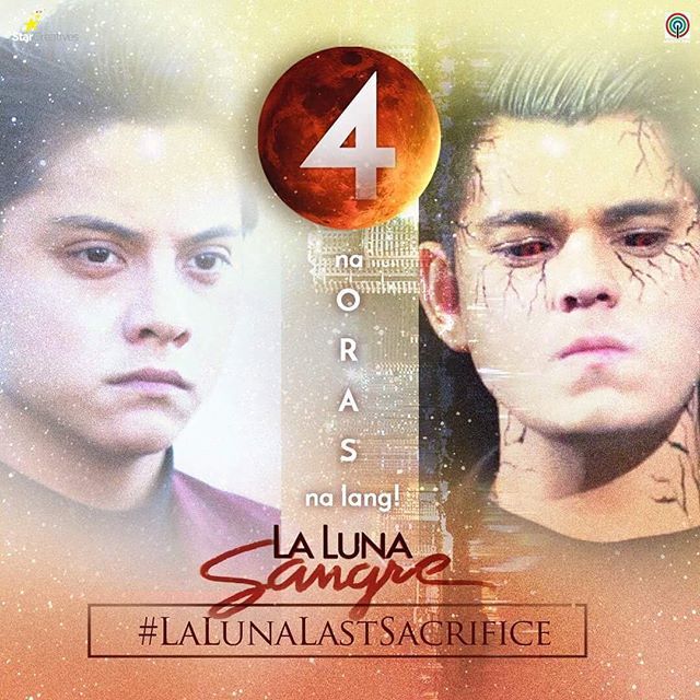 StarCreativesTV's tweet photo. Apat na oras nalang! Handa na ba kayo? #LaLunaLastSacrifice #LaLunaSangre #Last2Episodes https://t.co/CJhXn1zlK4