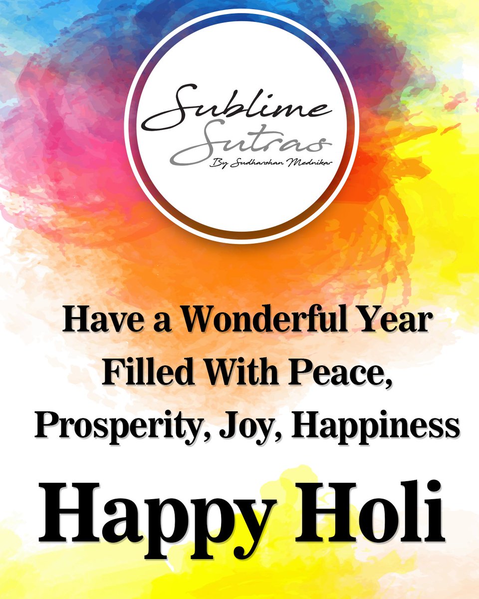 sublimesutras's tweet photo. #HappyColorDay
#Holi2018
#FestivalOfColors
#HappyHoli
#Festival https://t.co/xrmuFDtJjp