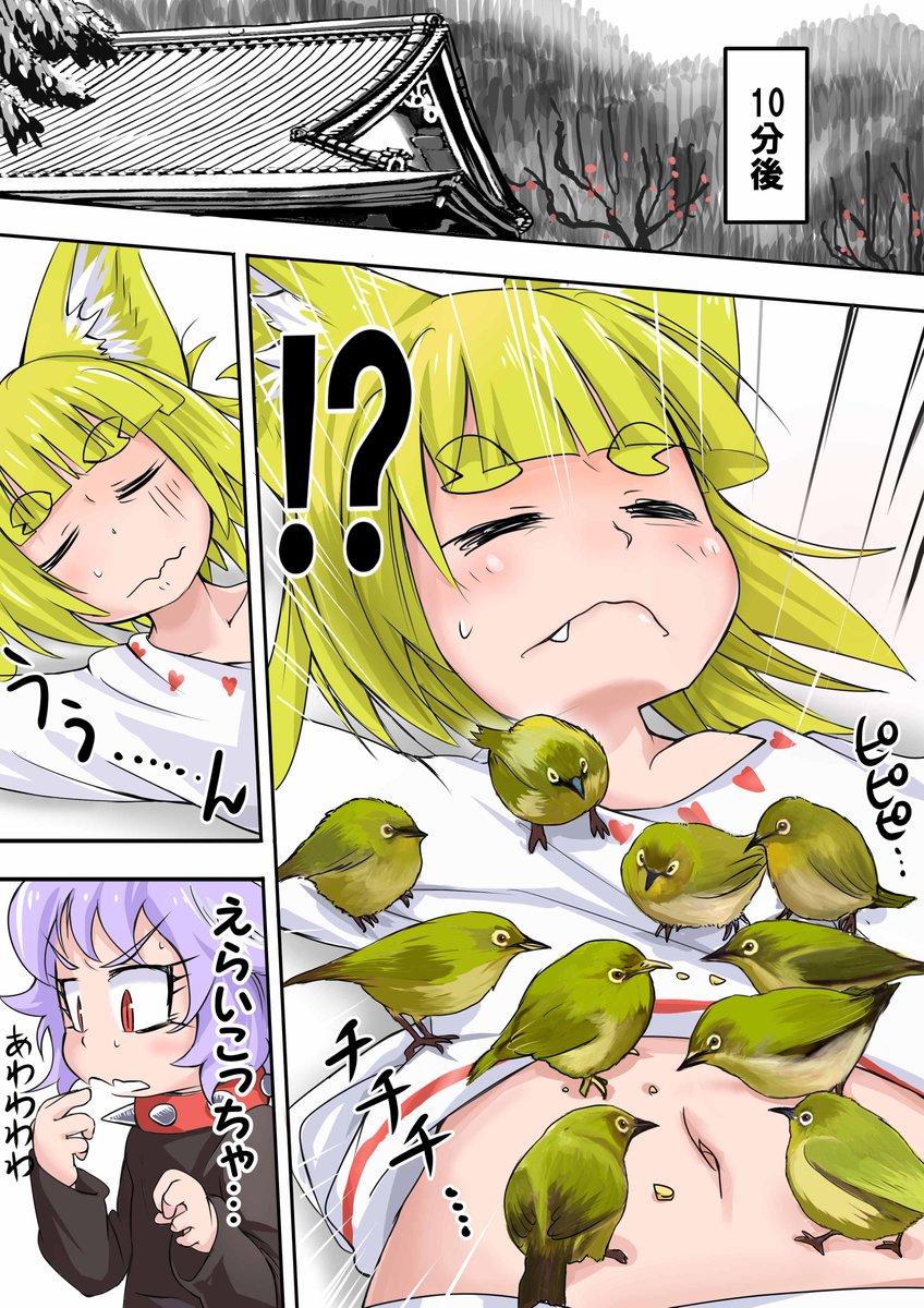 子狐と友達♪ 