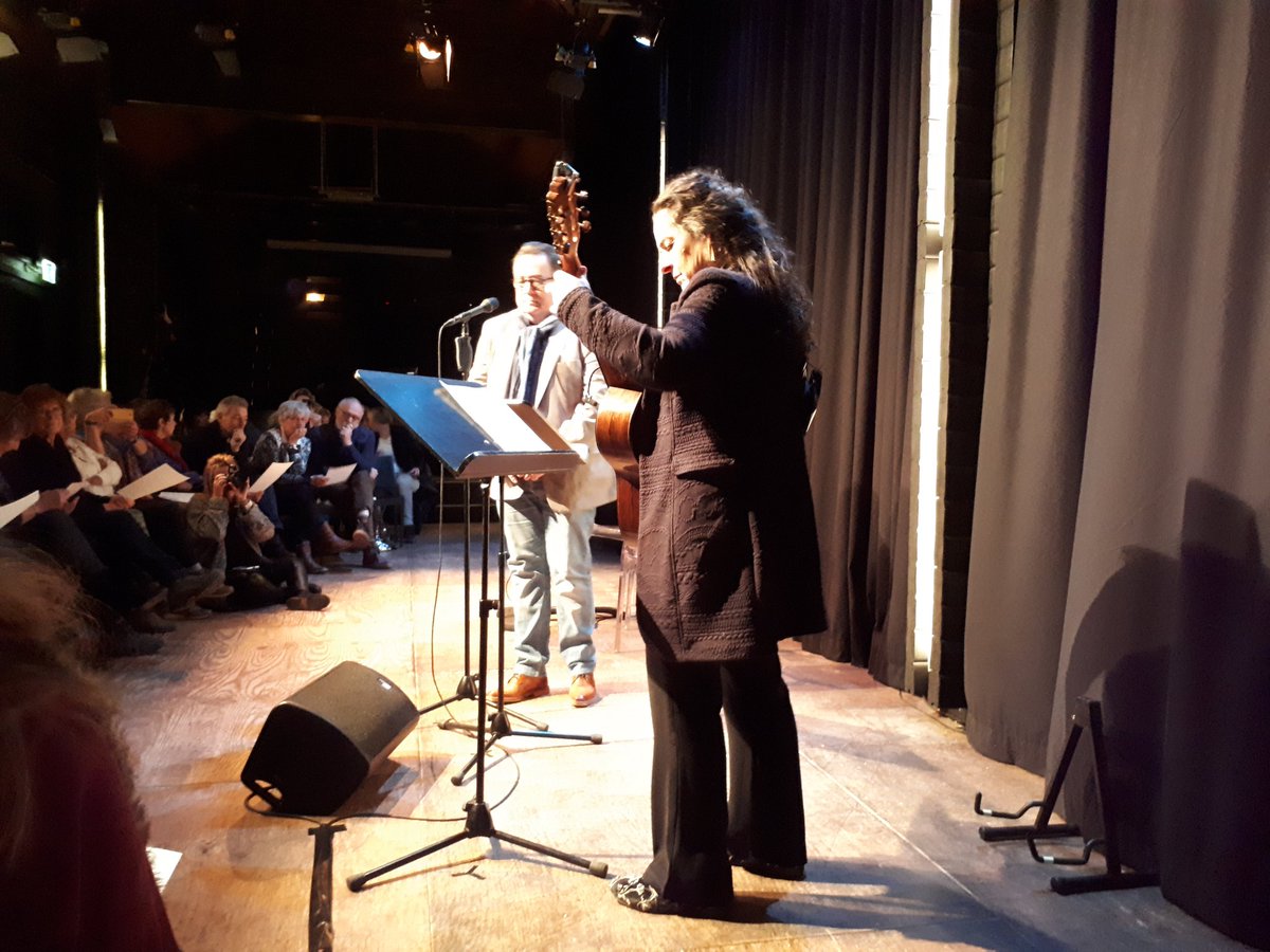 Mooie avond met <a href="/Sjra/">Sjra Puts</a> bij #hermanvanveenartscenter. Geen nieuws, maar juist bevestiging. Ook fijn!