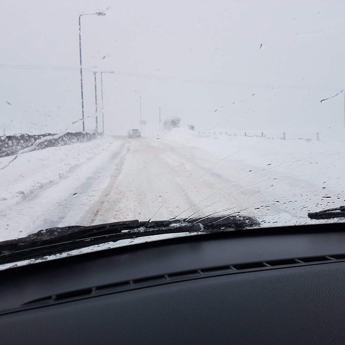 LozPearson's tweet photo. Not much visible road left. A challenging drive more like Rally Sweden. However, we are in the offices and working #snowdays https://t.co/ip5UqfpBbG