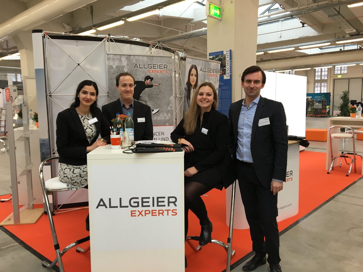 AllgeierExperts's tweet photo. Ihr sucht nach dem passenden #Job für den #Berufseinstieg oder -aufstieg? Unser Team freut sich auf den Austausch mit Euch auf dem heutigen #jobvector #Career #Day in #München. #IT #Engineering https://t.co/feuDRGniyS