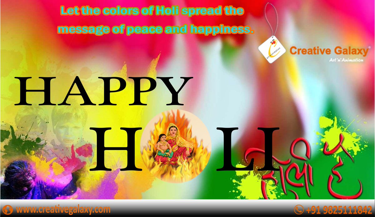 CreativeG789's tweet photo. Wish you a very Happy Holi all of you.. https://t.co/p77n7dv3jY