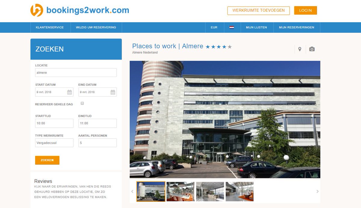Zoek je een #plek om te #vergaderen in #Almere? <a href="/placestowork/">placestowork</a> heeft meerdere opties! Klik op de onderstaande link om ze te bekijken en #boeken! #onestopshop

bookings2work.com/tenant/locatio…