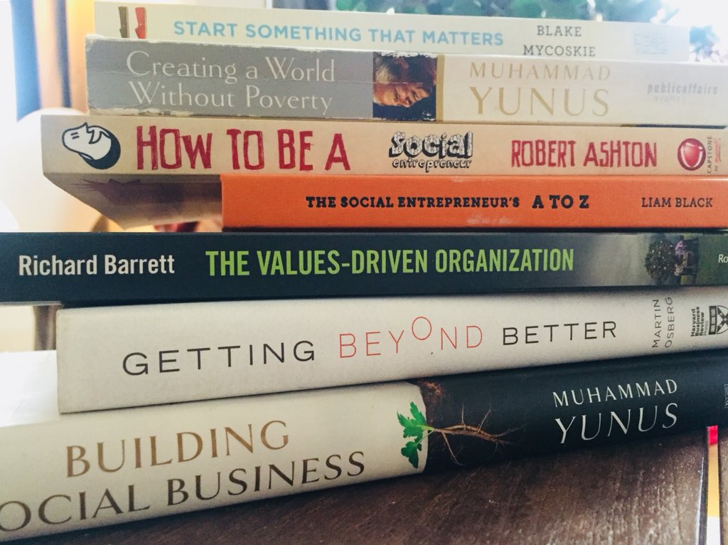 thefourthsector's tweet photo. .Celebrating #WorldBookDay with these top inspirational picks for starting a social business as @YOU_underwear. What’s on the top of your list? https://t.co/WSFlK6DpeM