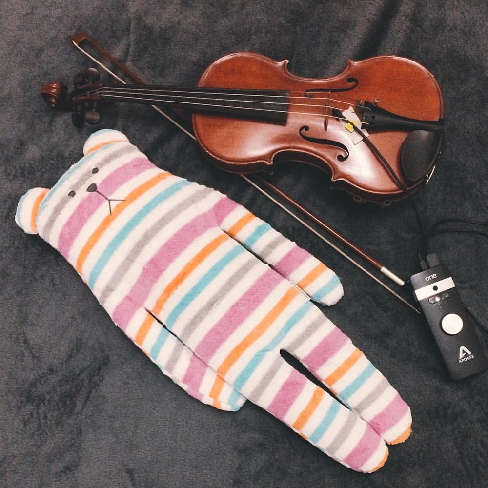 Seruniaudio's tweet photo. These photographs were taken by @keziaameliaviolin in 2016. 
Our very first product, SEM-01 was there in frame.
#seruniaudio #seruni #sem01 #mic #condenser #violin https://t.co/1NuXkmWQBM