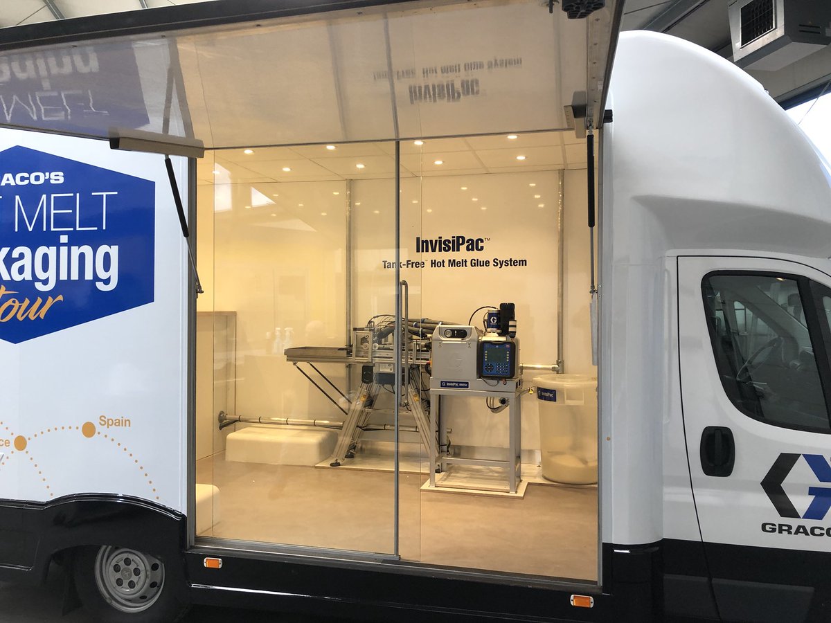 Graco Hotmelt Packaging tour is van start. Deze Europese roadshow bezoekt veel voedselverpakkingsbedrijven om de revolutionair nieuwe hotmelt-machine te demonstreren.
graco.com
