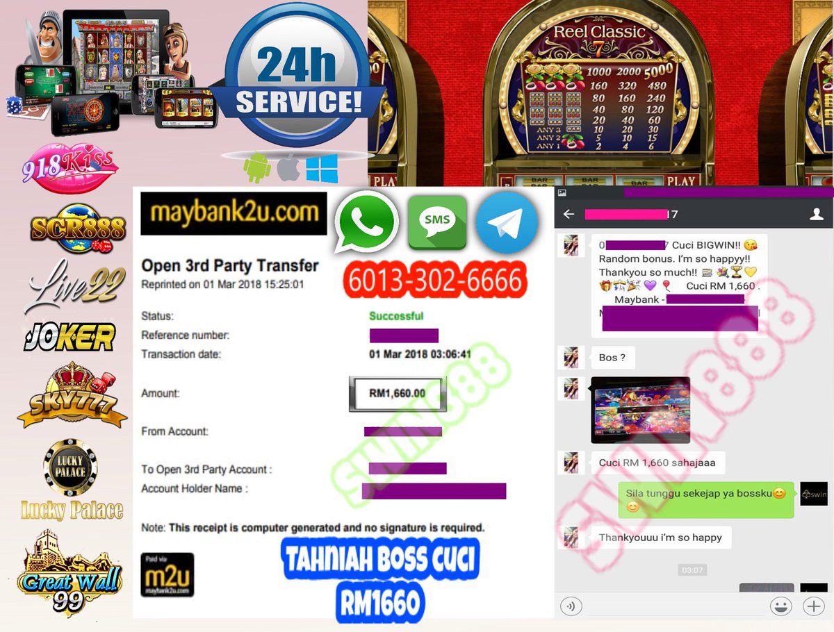 joeywei06's tweet photo. Whatsapp : https://t.co/y96E2lNGgf  
 SMS : 0133026666
⚠️ WELCOME BONUS 30%
⚠️ REFER BONUS 20%
⚠️ DAILY BONUS 10%
#KISS918 #joker123 #sky777 
#live22 #lpe88 #gw99 https://t.co/iHov3cTLnw