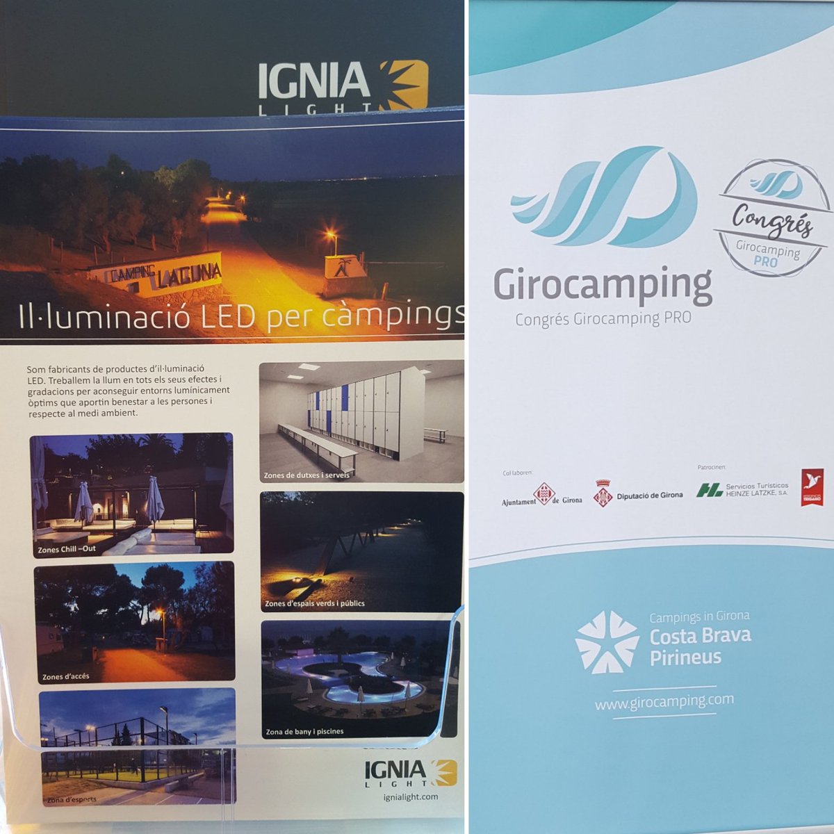 IGNIALIGHT's tweet photo. Avui al congrés Girocamping Pro. Il•luminació #LED eficient. #AmberLED https://t.co/yTIgrihY8g