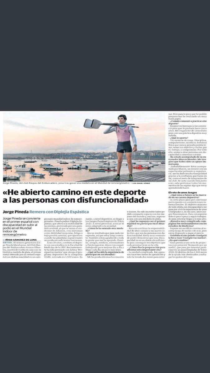 jorge_pineda97's tweet photo. Hoy en el periΓ³dico El Correo.
Lo mejor estΓ‘ por venir.
#CreatingThePath #InspireAGeneration
@Paralimpicos
@PTSbyGAES
@FedeEspRemo
@deportegob
@elcorreo_com https://t.co/AmX0lTZD74
