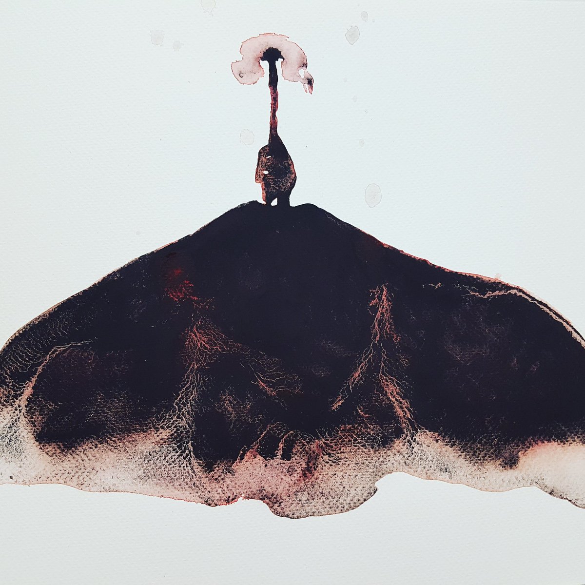 Katehorse's tweet photo. Remembering the peaty mountain mothers of Shetland. #watercolour #traces #matrixial #Trauma #Kunst #arte #artistinresidence #Shetland #cultivatorcornwall @CultivatorCorn @PorthmeorRes #Dream #Traum https://t.co/hT4XehxhPy