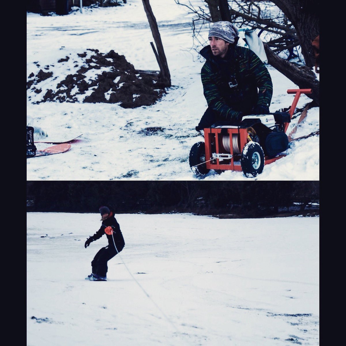 camberkitesurf's tweet photo. Making the most of the cold weather! #beastfromtheeast #wakewinch #snowboarding #snowday https://t.co/ZBvUZZoVX4