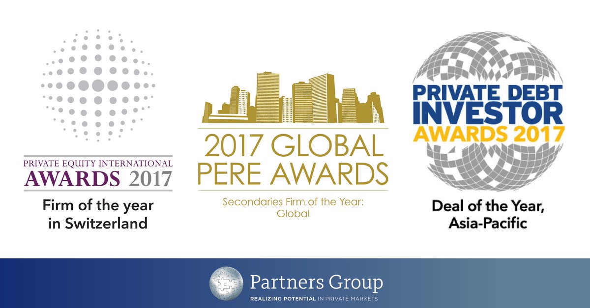 partnersgroup's tweet photo. We are pleased to announce that Partners Group has won awards from @PEI_news, @PEREonline and @News_PDI in their 2017 awards. Thank you for voting for us! #PartnersGroup #PrivateEquity #RealEstate #PrivateDebt https://t.co/VdXtMbAsYM