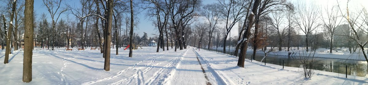 Der Frühling beginnt in Temeswar (Timisoara) mit Schnee und -17°C