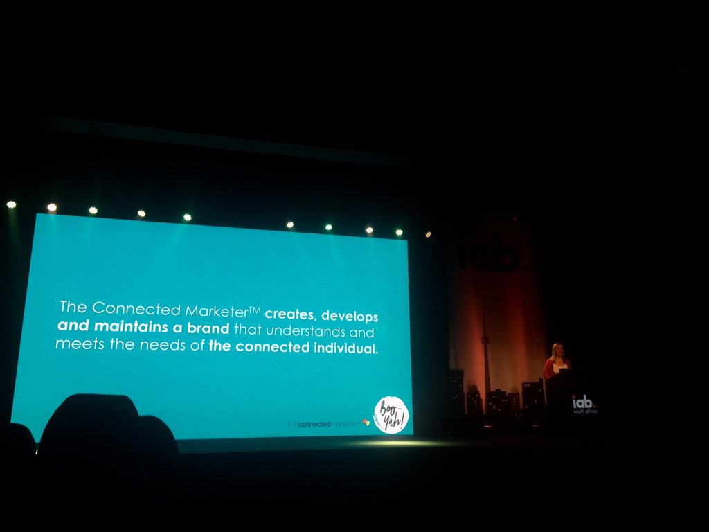 MCDMagicFactory's tweet photo. "Once you know your consumer's need, you can enable it," says @CarmenWalters from @BooYahZA on the process of a Connected Marketer. #DigitalSummit2018 https://t.co/Fcg8yQN2kA
