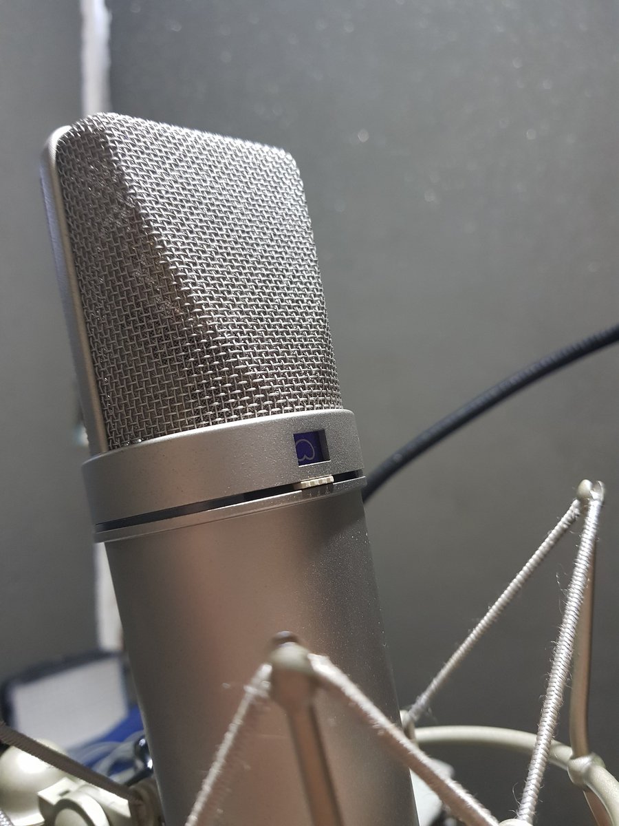 davesoltura's tweet image. Still can't believe the mic I've been drooling over at the major studios is what I have at home now. Recording will be even more fulfilling. :) I am so Blessed.

#voiceacting
#neumannu87