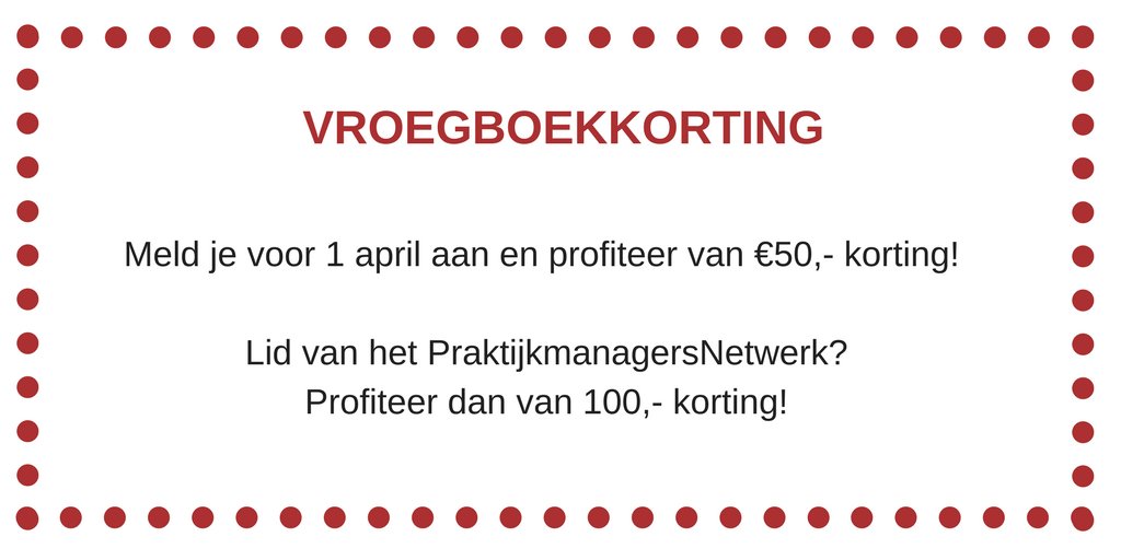 MedischOndernem's tweet photo. Meld uw praktijkmanager voor 1 april aan voor de Dag van de Praktijkmanager op 17 mei en profiteer een flinke vroegboekkorting! Ga naar https://t.co/MNCZQTopr7 voor meer informatie. https://t.co/WWdsQq4mPL