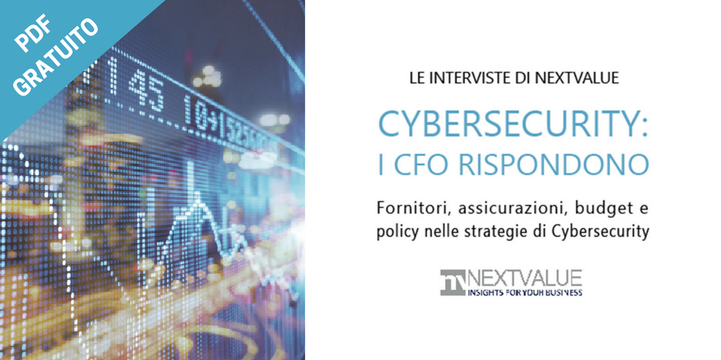 NEXTVALUE's tweet photo. #Cybersecurity #4 il #budget #Security è più o meno critico delle soluzioni #IT da adottare? @NEXTVALUE intervista il Dott. Roberto Mannozzi, Dir. Centrale Amn. Bilancio e Fiscale del Gruppo FS Italiane e Presidente @ANDAF_CFO PDF Gratuito https://t.co/A0UpEd2ZkW https://t.co/lgeyUjYrO2