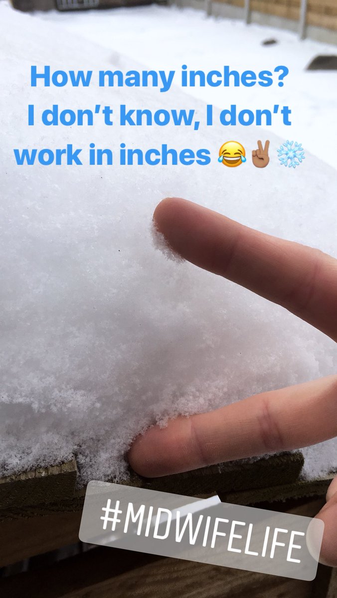 katieangelll's tweet photo. How deep is the snow near you? #midwifewoes #metricvsimperial #midwifelife #snowcentral #SNOWMAGGEDON https://t.co/fKJc4Mf2e7