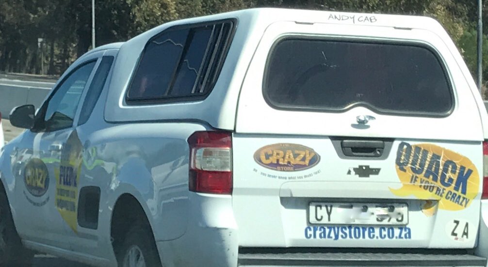 EvolverSA's tweet photo. @TheCrazyStore we noticed one of your vehicles driving around with very tired branding. Please get in touch if you would like us to quote on freshening her up? https://t.co/koye86qsIi