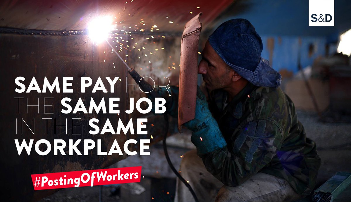 TheProgressives's tweet photo. "Equal pay for equal work in the same place is now within reach. We led the fight to revise the #PostingOfWorkers Directive to better protect posted workers and ensure fair conditions and fair competition."

Read more from @a_jongerius →https://t.co/ZprQhNm4jb https://t.co/e6nFjAPHIk