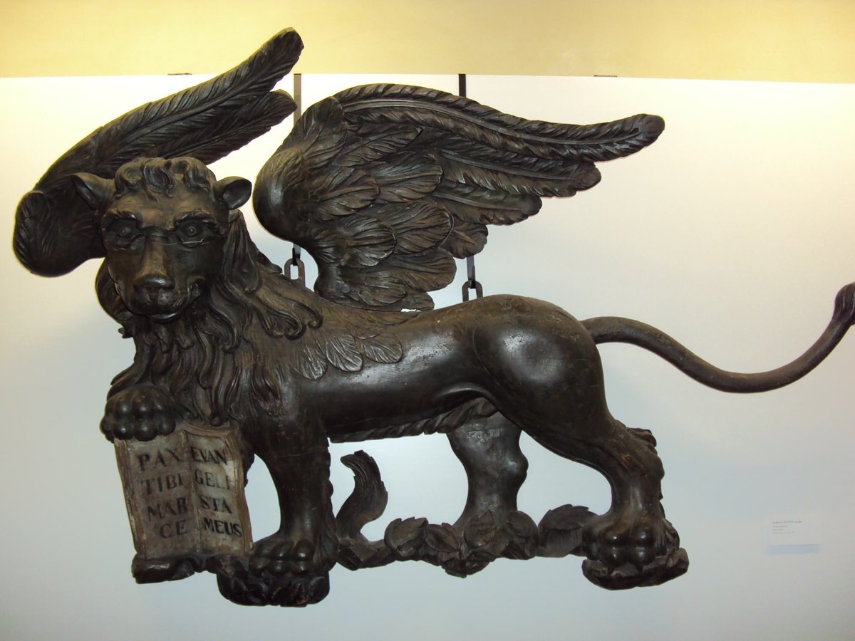 venicetours's tweet photo. The #WingedLion is the symbol of #Venice, which you will see all over the city - including above the large central window of #SaintMarksBasilica | https://t.co/n2GIK5lXjp https://t.co/2Xm4mxcxWN