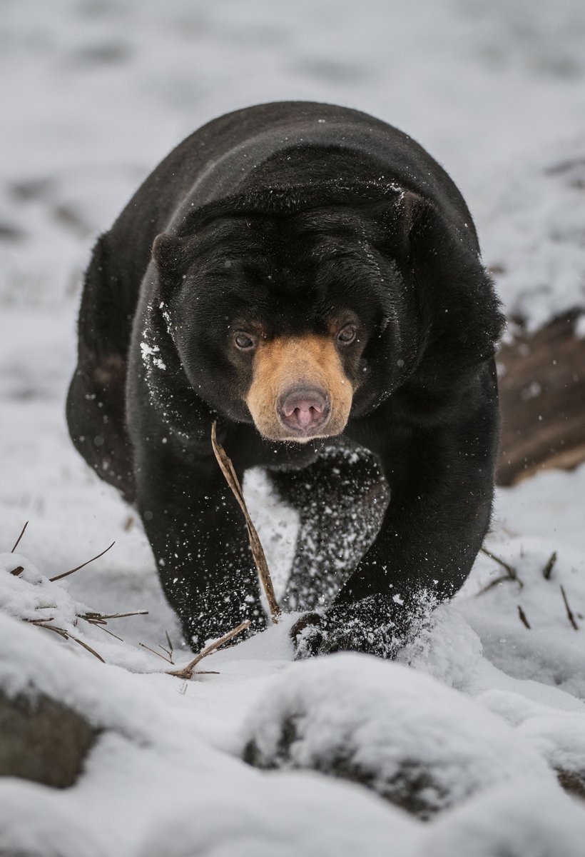 Just some of your favourite animals playing in the snow ❄️ ❤️