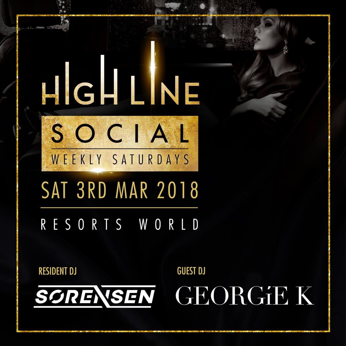 THIS Saturday @HighLine_RWB 💃🏼 🎧 GUEST @DJGeorgieK 😍
⭐️PLUS Resident DJ @SORENSENDJ ⭐️ 10pm - 3am 
★★FOR BOOTH BOOKINGS &amp; PAYING GUEST LIST ★★
Text: 07949 870861 / 07900 811343
