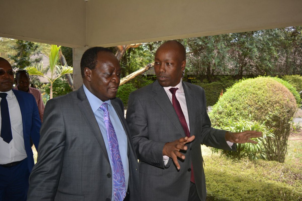 H.E @GovernorVihiga and HE Lee Kinyanjui Governor for <a href="/NakuruCountyGov/">Nakuru County Gov</a> present at the #WaterSummit18