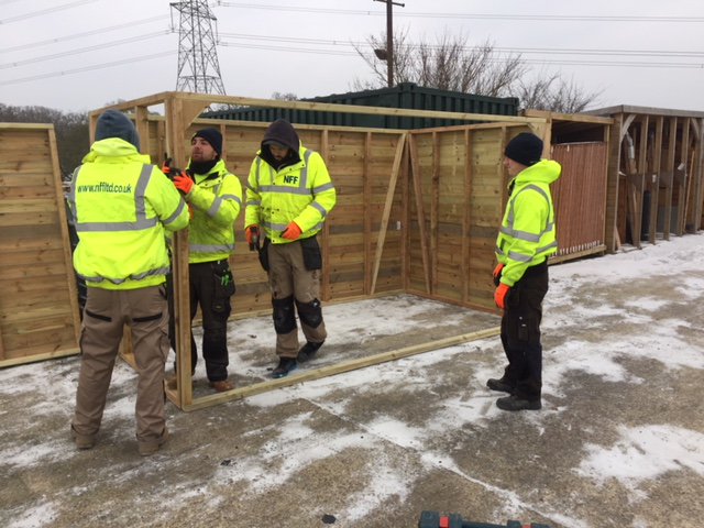 NFFTimberBuild's tweet photo. NFF team hard at work even though it's #FreezingCold.
#ThursdayMotivation https://t.co/3tzSs6aDYC