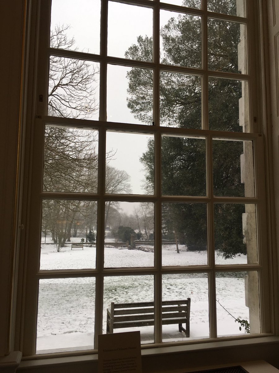 PaulBRamsbottom's tweet photo. Breakfast reopening of grandly refurbished @Orleanshg Wintry scenes by the river - with highlights incl beautiful #OctagonRoom and super new Study Room https://t.co/kk6UDzJcbv
