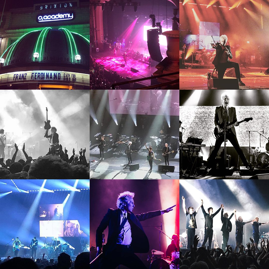 Franz_Ferdinand's tweet photo. What an end to the UK leg of our tour! London and Brighton, you were amazing! Use #AlwaysAscending for all your live pictures. We'll be posting our favourites every week ✌️ https://t.co/hn5ufeoRsm