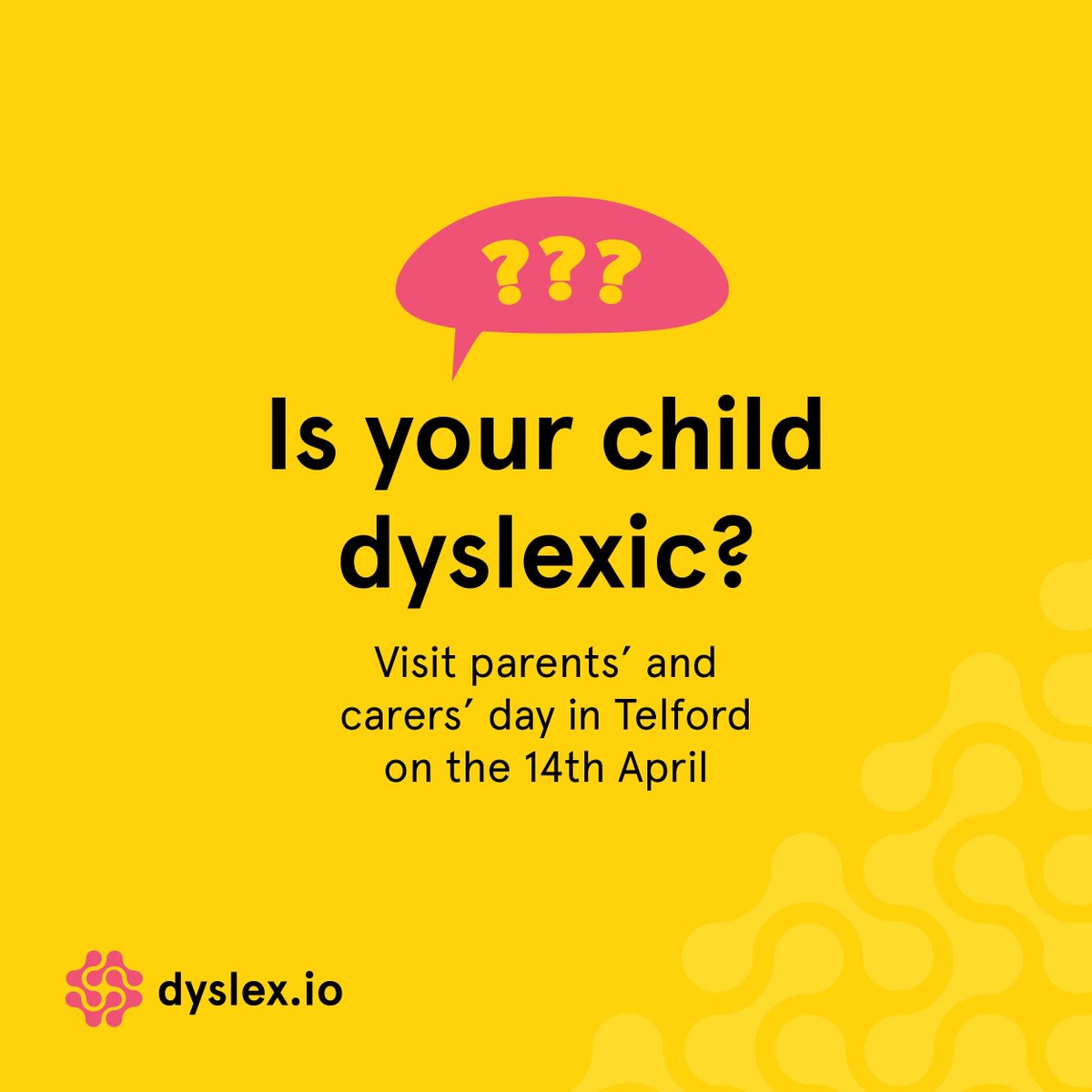 Are you a parent or carer of dyslexic children? 

Book your place at the parents' and carers' day at the <a href="/BDAdyslexia/">British Dyslexia Association</a> International Conference 2018, with inspiring talks and discussions from expert panels in the field of SpLD and dyslexia: buff.ly/2HPlivg