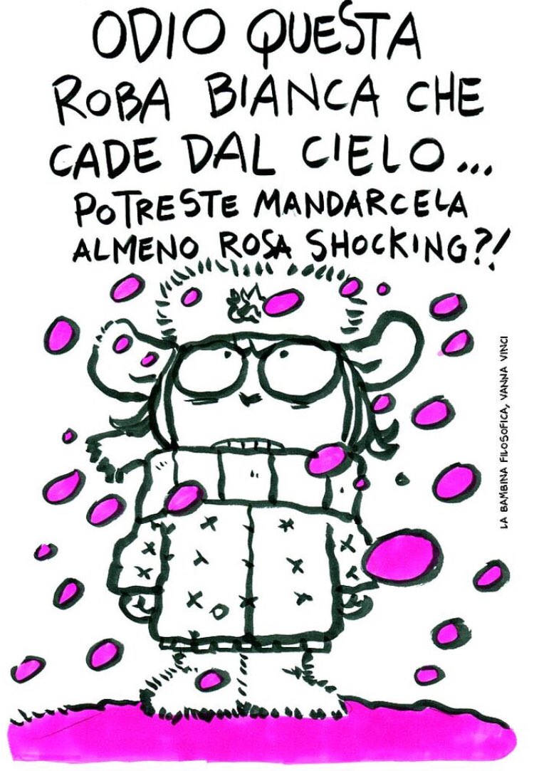 Buon Natale Rosa Shocking.Labambinafilosofica On Twitter Neve Almeno Che Sia Rosa Shocking