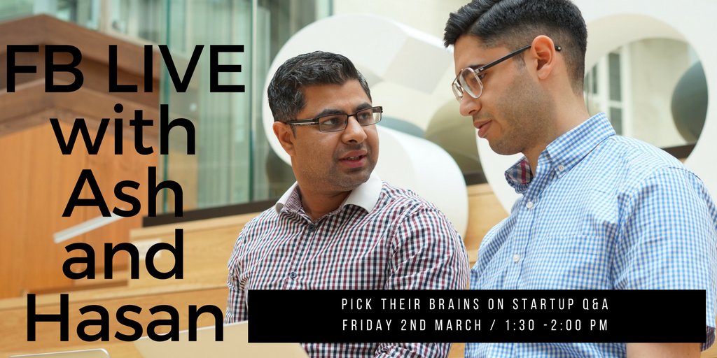 unfairadvanbook's tweet photo. Pick their brains for a Q&A about Startups! This Friday 2nd March 1:30 PM UK Time
https://t.co/LxRo7JZzja
#AshAli #StartupQ&A #HasanKubba #TheUnfairAdvantage https://t.co/uQ8nKwtLJc