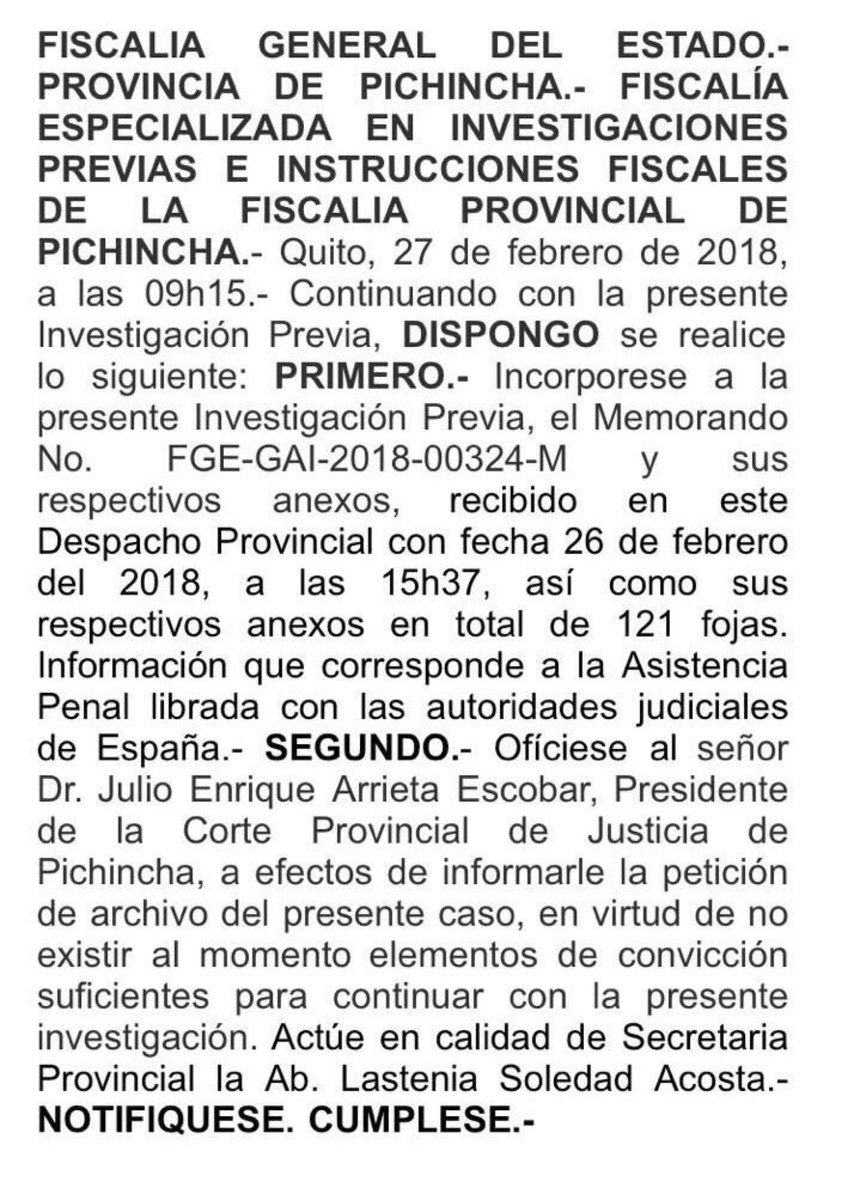MashiRafael's tweet photo. La nueva “justicia” del Ecuador. Se “archiva” la investigación de Odebrecht en el metro de Quito, y, al día siguiente, por esas casualidades de la vida, SUMA apoya al Presidente de la Asamblea, para evitar su destitución.
¡Qué te están haciendo, Patria querida! https://t.co/KcCtrpB9FJ