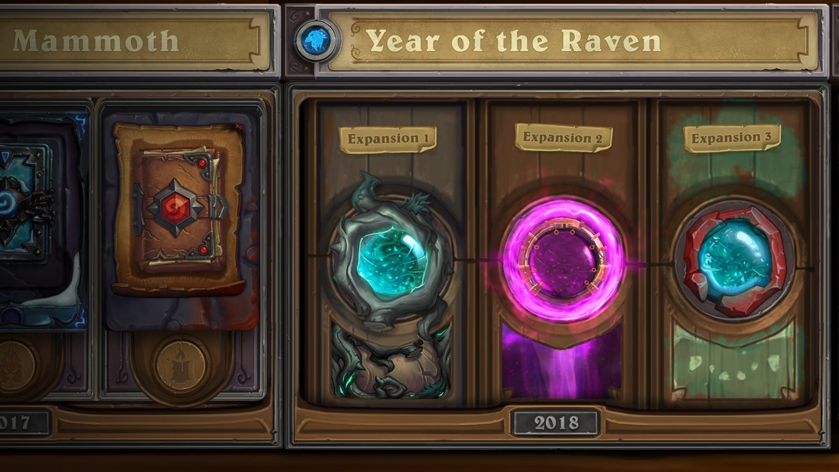 game_bettor's tweet photo. -- Hearthstone 'Year of The Raven' has been revealed -- 🤯😍✨

Need a quick overview on the things to come?
Check our Facebook post here: https://t.co/90UCnETUcx

And give us your best guess on the expansions teased in the picture beneath! https://t.co/hMuxbRfCAX