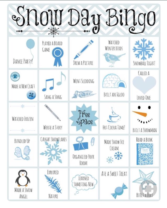 MissM_StP's tweet photo. Some other snowy day activities to try boys and girls! ❄️☃️ Keep safe and warm everyone! 🧣🧤#snowdayfun #p3btimes #learningallaround https://t.co/PGSSgaPYp8