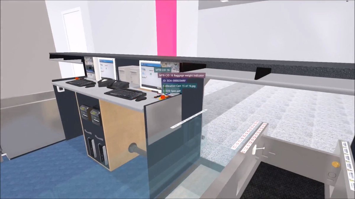 Virtalis's tweet photo. Virtalis has worked with Stephen Longley MIAM TMIET @SOU_Airport to develop a proof-of-concept #VirtualDigitalTwin of the check-in desks. Find out more about this project and others at the IAM Exchange in London 26-27 March 2018. #VisionaryRender https://t.co/3ycsZY9HvV https://t.co/tfuOj60gC2