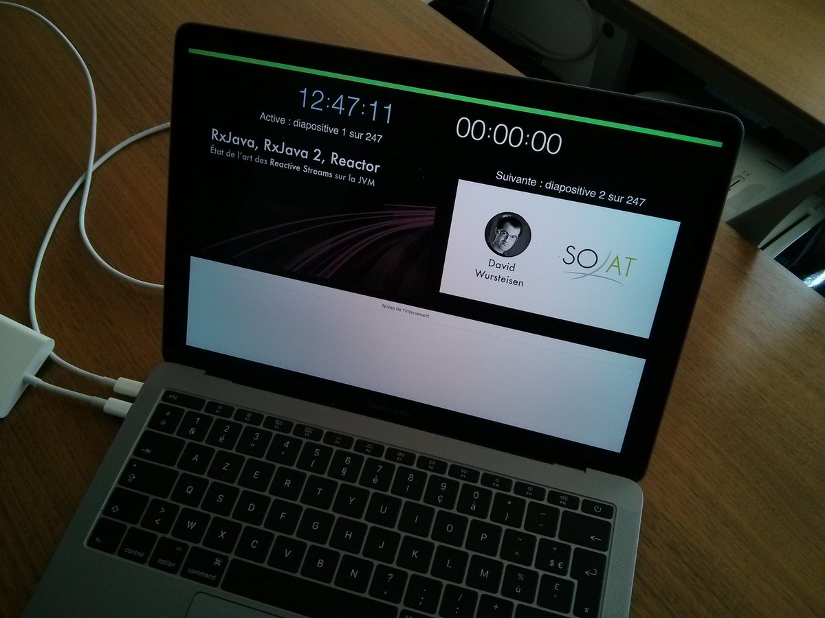 dwursteisen's tweet image. RxJava, #RxJava 2, #Reactor : état de l'art des Reactive Streams sur la JVM. C'était hier chez mon client! Interessé pour une conférence chez vous ou pour former vos équipes sur le sujet ? Contactez @SoatGroup #reactive